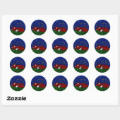 nachtvos ronde sticker (Vel)