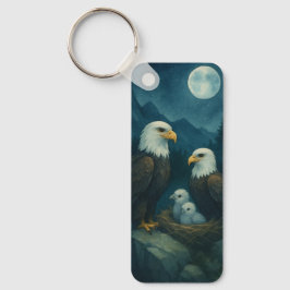 Nachtwacht - Adelaarsfamilie onder de sterren Sleutelhanger