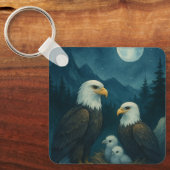 Nachtwacht - Adelaarsfamilie onder de sterren Sleutelhanger (Voorkant)