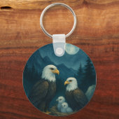 Nachtwacht - Adelaarsfamilie onder de sterren Sleutelhanger (Voorkant)