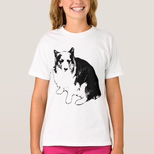 Nachtwacht Corgi Lines T-shirt (Voorkant)