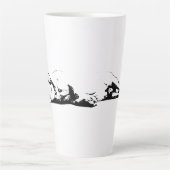 Nachtwacht, gemakkelijke ademhaling latte mok (Voorkant)