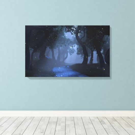 Nachtwandeling Canvas Print (Insitu (Houten vloer))
