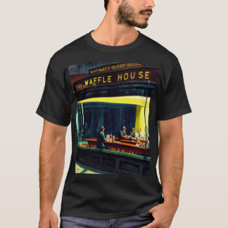 Nachtwandelingen in het Waffle House - Retro Parod T-shirt