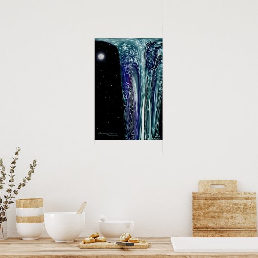 " NACHTWATER " door Robert Singletary Poster (Keuken)