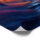 Nachtweg door het betoverde bos poster (Hoek)