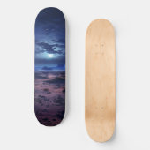 Nachtwoestijn Volle Maan Persoonlijk Skateboard (Voorkant)