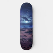 Nachtwoestijn Volle Maan Persoonlijk Skateboard (Voorkant)