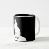 nachtwolf tweekleurige koffiemok (Voorkant rechts)