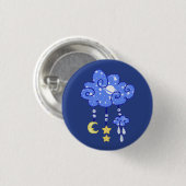 Nachtwolke Ronde Button 3,2 Cm (Voorkant /achterkant)
