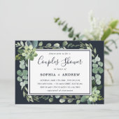 Nachtzeemaand blauw sukkelstel kaart (Staand voorkant)