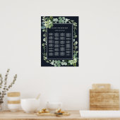 Nachtzeemacht ALPHABETICAL Order Wedding Seating S Poster (Keuken)