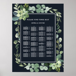 Nachtzeemacht ALPHABETICAL Order Wedding Seating S Poster