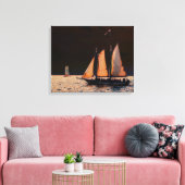 Nachtzeil - Key West, Florida Canvas Afdruk (Insitu (Woonkamer))