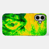 Nachtzicht Lion Art Fluorescerende Print Case-Mate iPhone Case (Achterkant (horizontaal))