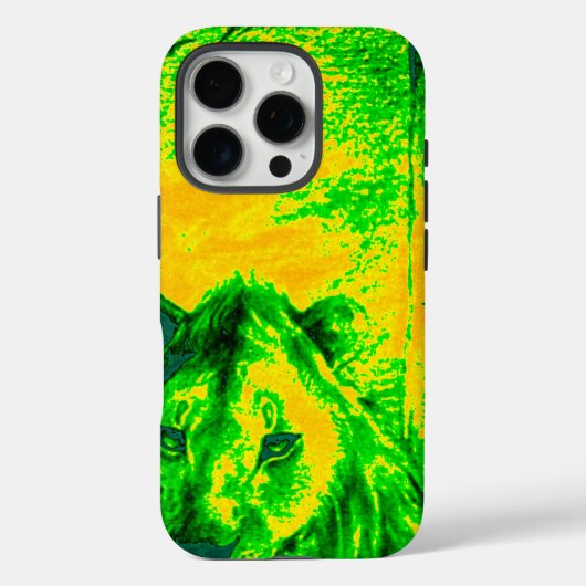 Nachtzicht Lion Art Fluorescerende Print Case-Mate iPhone Case (Achterkant)