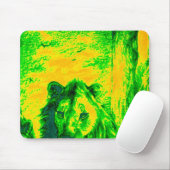 Nachtzicht Lion Art Fluorescerende Print Muismat (Met muis)