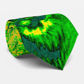 Nachtzicht Lion Art Fluorescerende Print Stropdas (Opgerold)