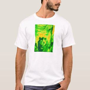 Nachtzicht Lion Art Fluorescerende Print T-shirt