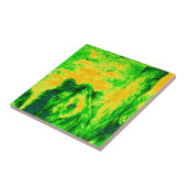 Nachtzicht Lion Art Fluorescerende Print Tegeltje (Zijkant)