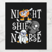 Nachtzuster Wijn Etiket (Enkel label)