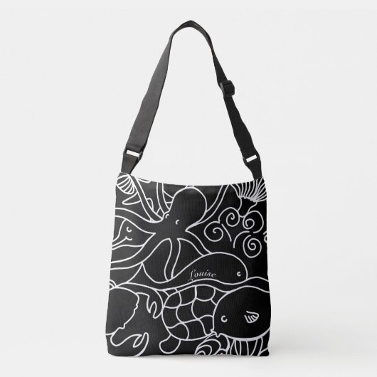 Nachtzwemmen - Aangepaste Canvas tas (Voorkant)