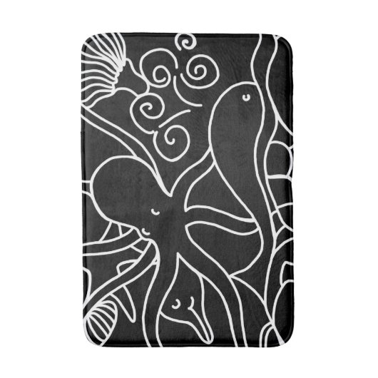 Nachtzwemmen Badmat (Voorkant Verticaal)