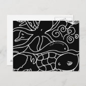 Nachtzwemmen Briefkaart (Voorkant / Achterkant)