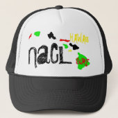 NaCL ZOUTWATER SURF HAWAII Trucker Pet (Voorkant)