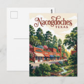 Nacogdoches, Texas Briefkaart (Voorkant / Achterkant)