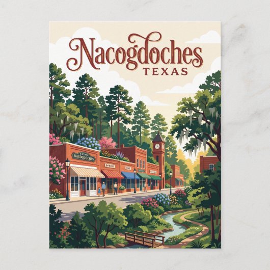 Nacogdoches, Texas Briefkaart (Voorkant)