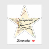 Nacogdoches TX Star Sticker (Vel)