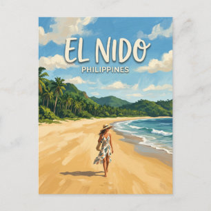Nacpan Beach, El Nido Filipijnen Briefkaart