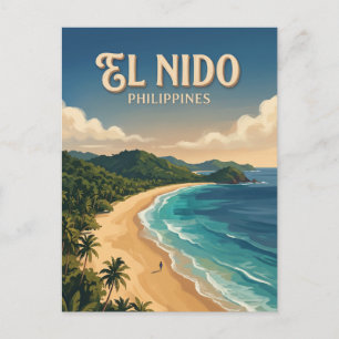 Nacpan Beach El Nido Filipijnen Briefkaart