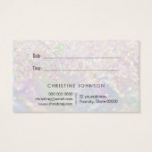 nacre butterfly faux glitter - kaart (Achterkant)