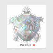 Nacre en Silver Zee Turtle Sticker (Vel)