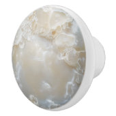 Nacre Pearl Natuur Pattern Keramische Knop (Rechts)