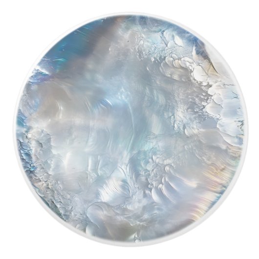 Nacre Pearl Pattern Keramische Knop (Voorkant)