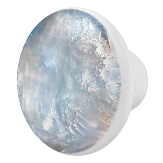 Nacre Pearl Pattern Keramische Knop (Rechts)