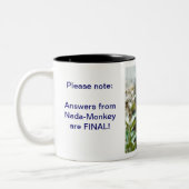 Nada-aap #19 tweekleurige koffiemok (Links)