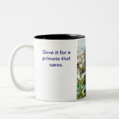 Nada-aap #38 tweekleurige koffiemok (Links)