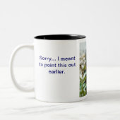 Nada-aap #92 tweekleurige koffiemok (Links)