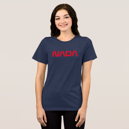 NADA Neurodiversiteit ADHD Autisme Zelfzorg Tri-Blend Shirt (Voorkant volledig)