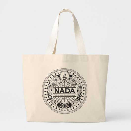 NADA TRIBAL DESIGN JUMBO CANVAS TAS FOR LIFE (Voorkant)