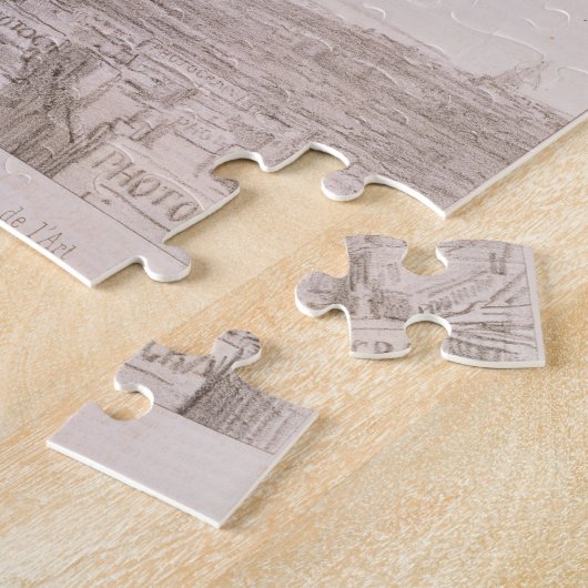 Nadar (1820-1910) met fotografie naar de hei legpuzzel (Zijkant)