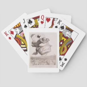 Nadar (1820-1910) met fotografie naar de hei speelkaarten