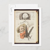 Nadar (1820-1910), titelpagina "La Lune", publicee Briefkaart (Voorkant / Achterkant)
