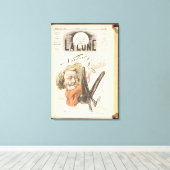 Nadar (1820-1910), titelpagina "La Lune", publicee Canvas Afdruk (Insitu (Houten vloer))