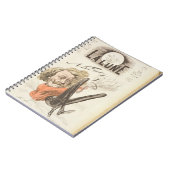 Nadar (1820-1910), titelpagina "La Lune", publicee Notitieboek (Linkerzijde)