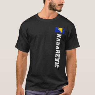 Nadarevic Bosnia vlag Achternaam munt van wapenemb T-shirt